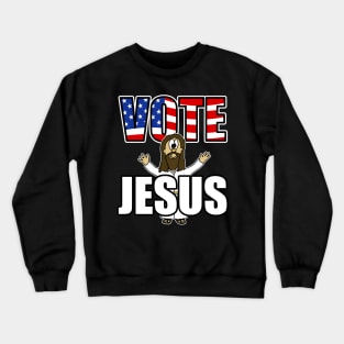 Vote Jesus Christian Politics Church Humor Midterm Elections Crewneck Sweatshirt